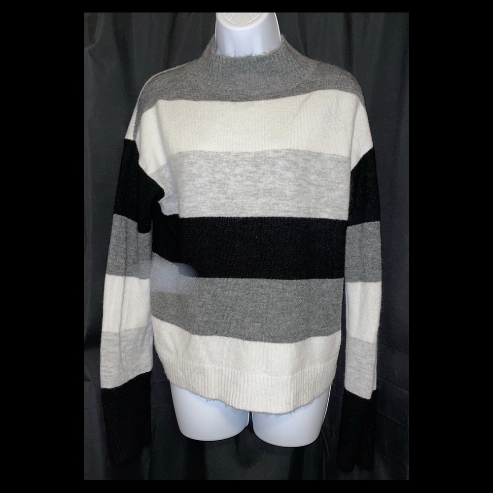 Express bell sleeve stripe sweater